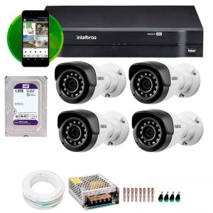 kit dvr 4 camera